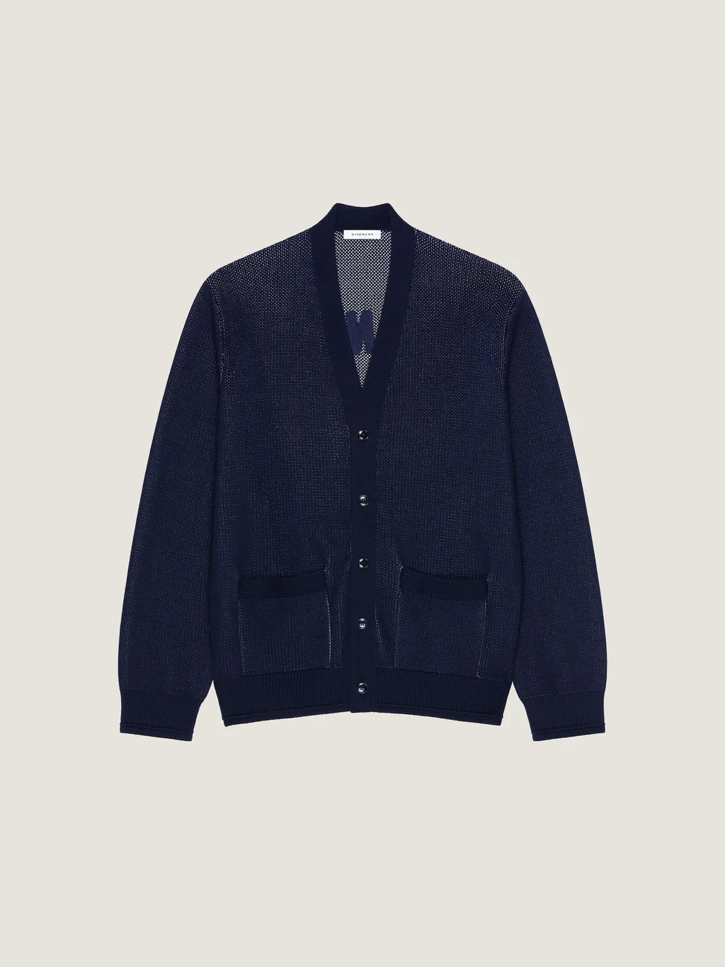 Cardigan In Cotton With Givenchy Paris Embroidery