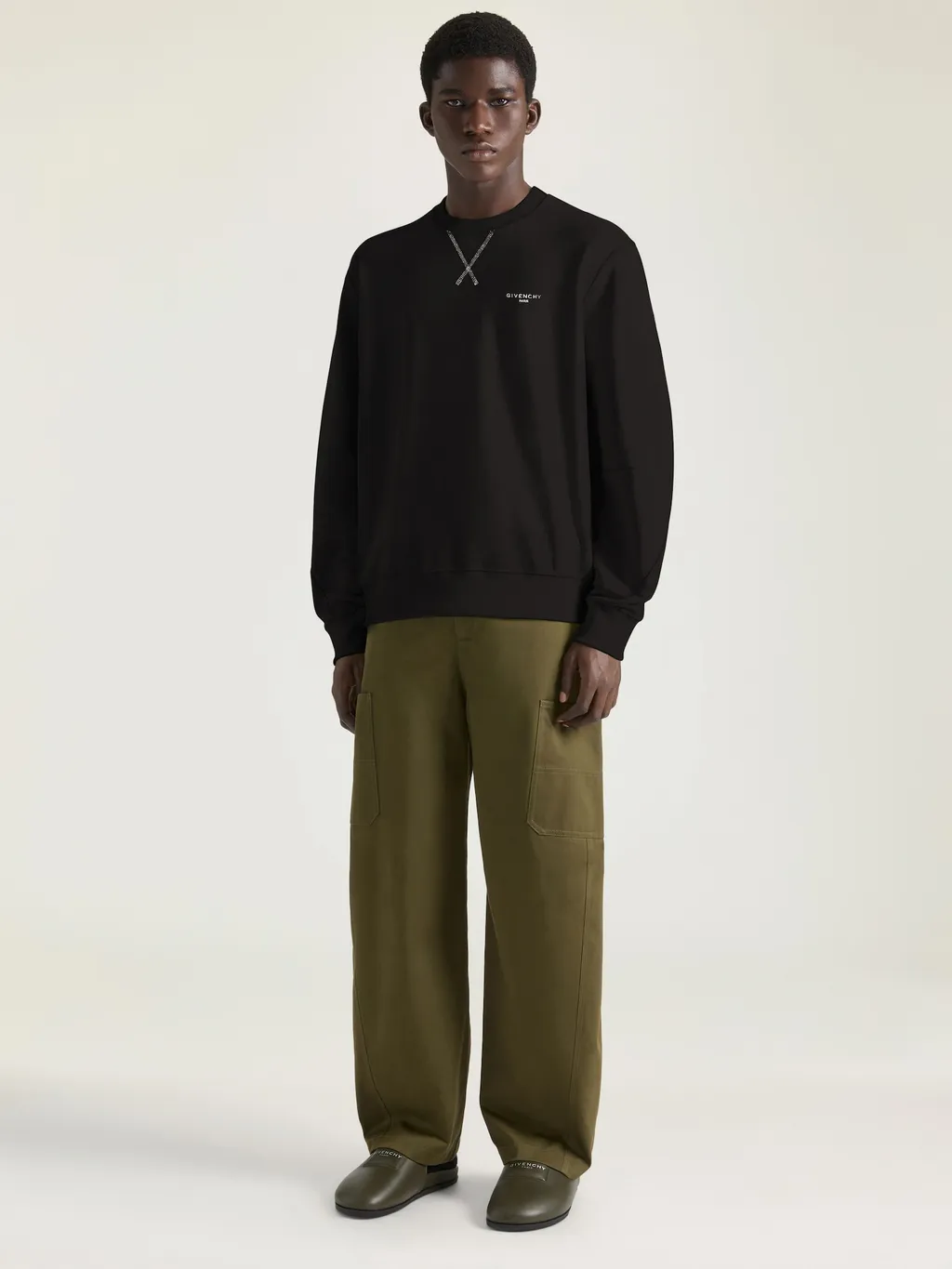 Couture Seam Sweatshirt In Fleece With Givenchy Paris