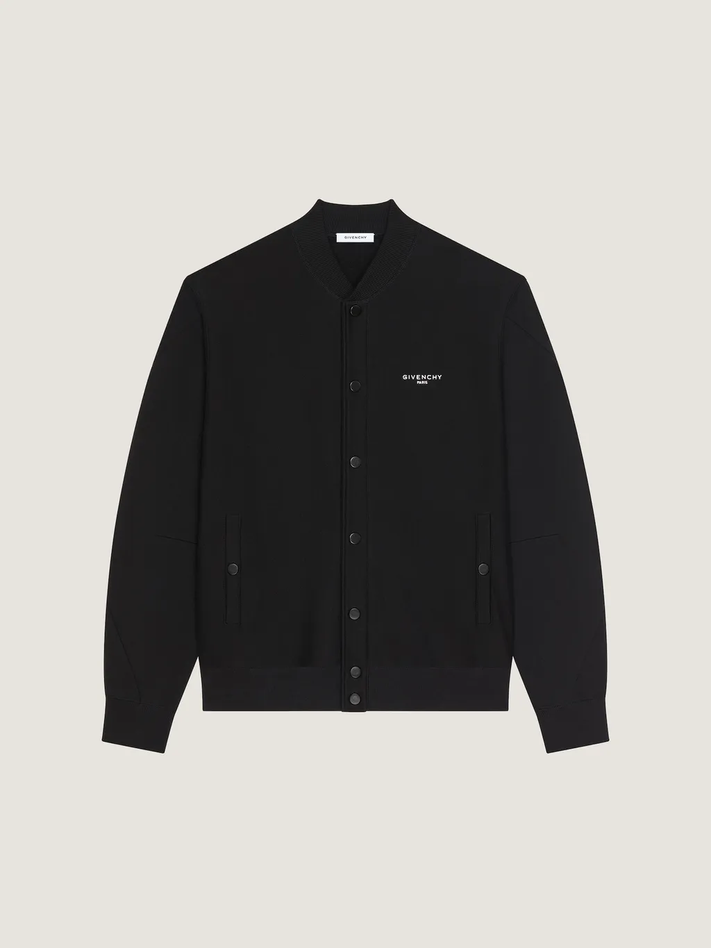 Couture Seam Cardigan In Fleece Embroidered Givenchy Paris