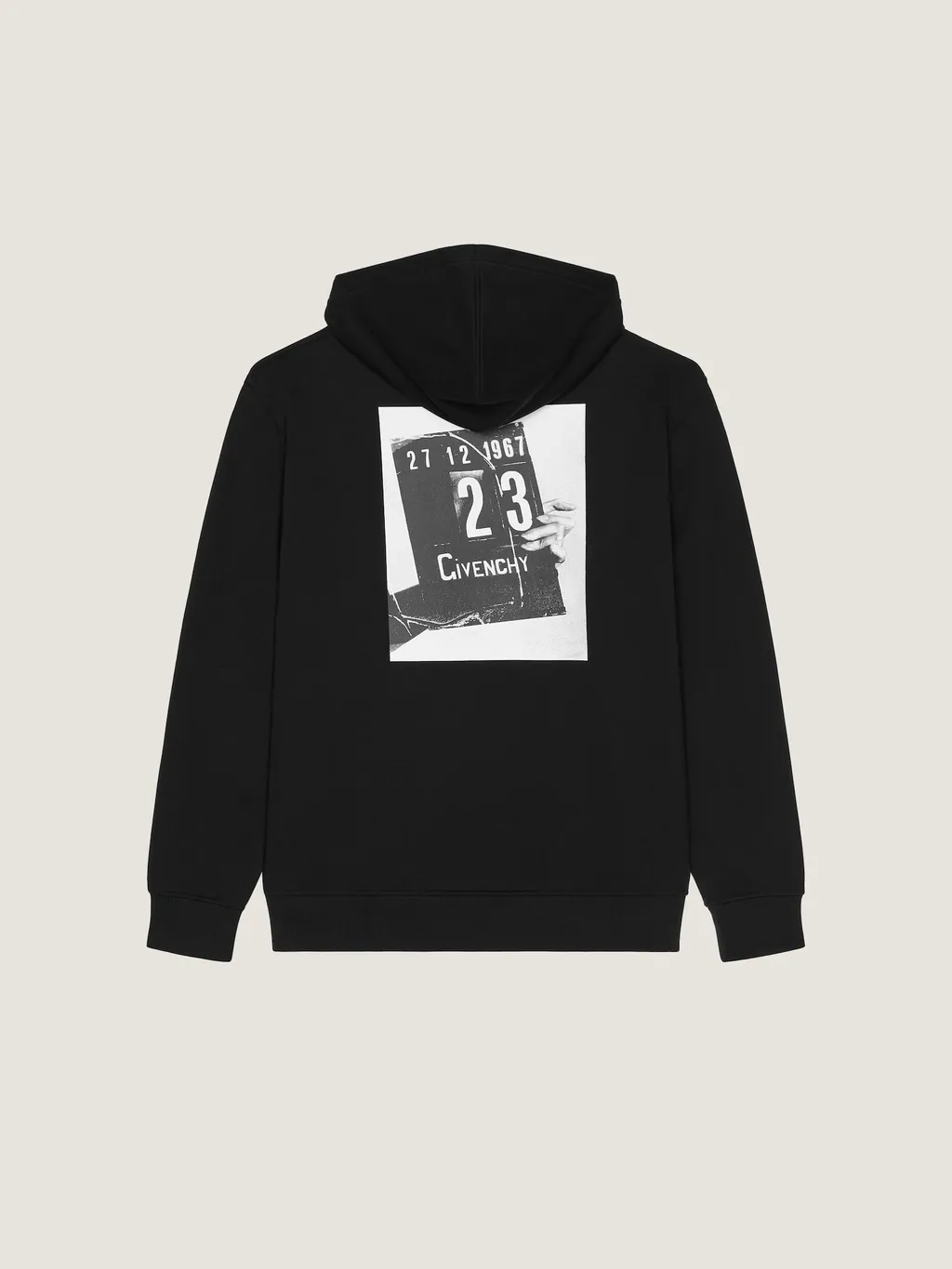 Couture Seam Hoodie In Fleece With Clapperboard Print