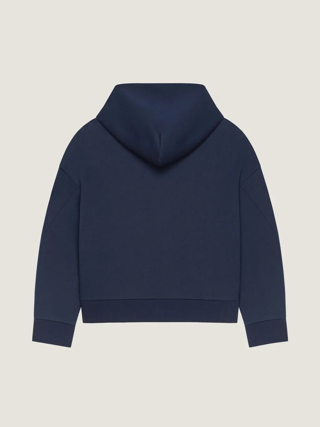 Zipped Hoodie In Scuba