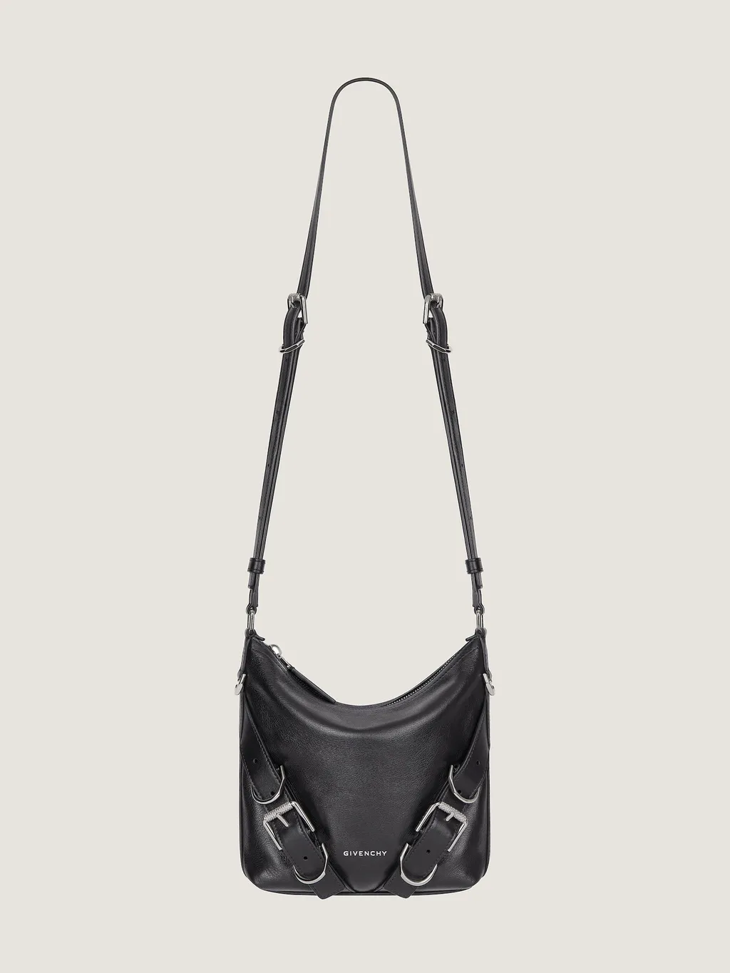 Small Voyou Crossbody Bag In Grained Leather