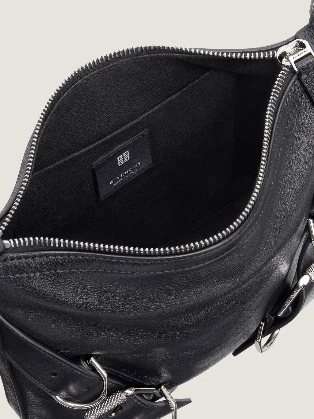 Small Voyou Crossbody Bag In Grained Leather