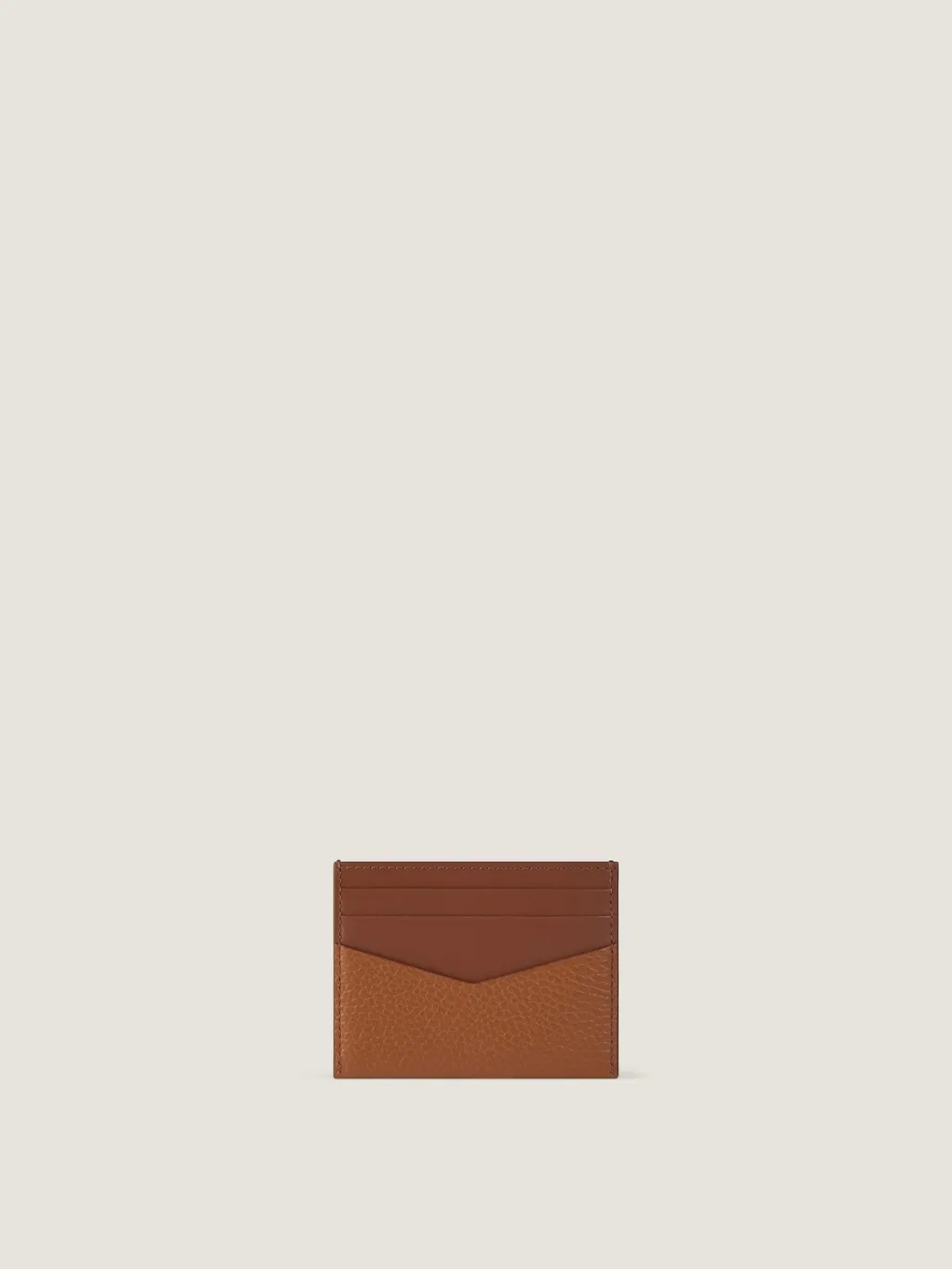 Card Holder In Grained Leather