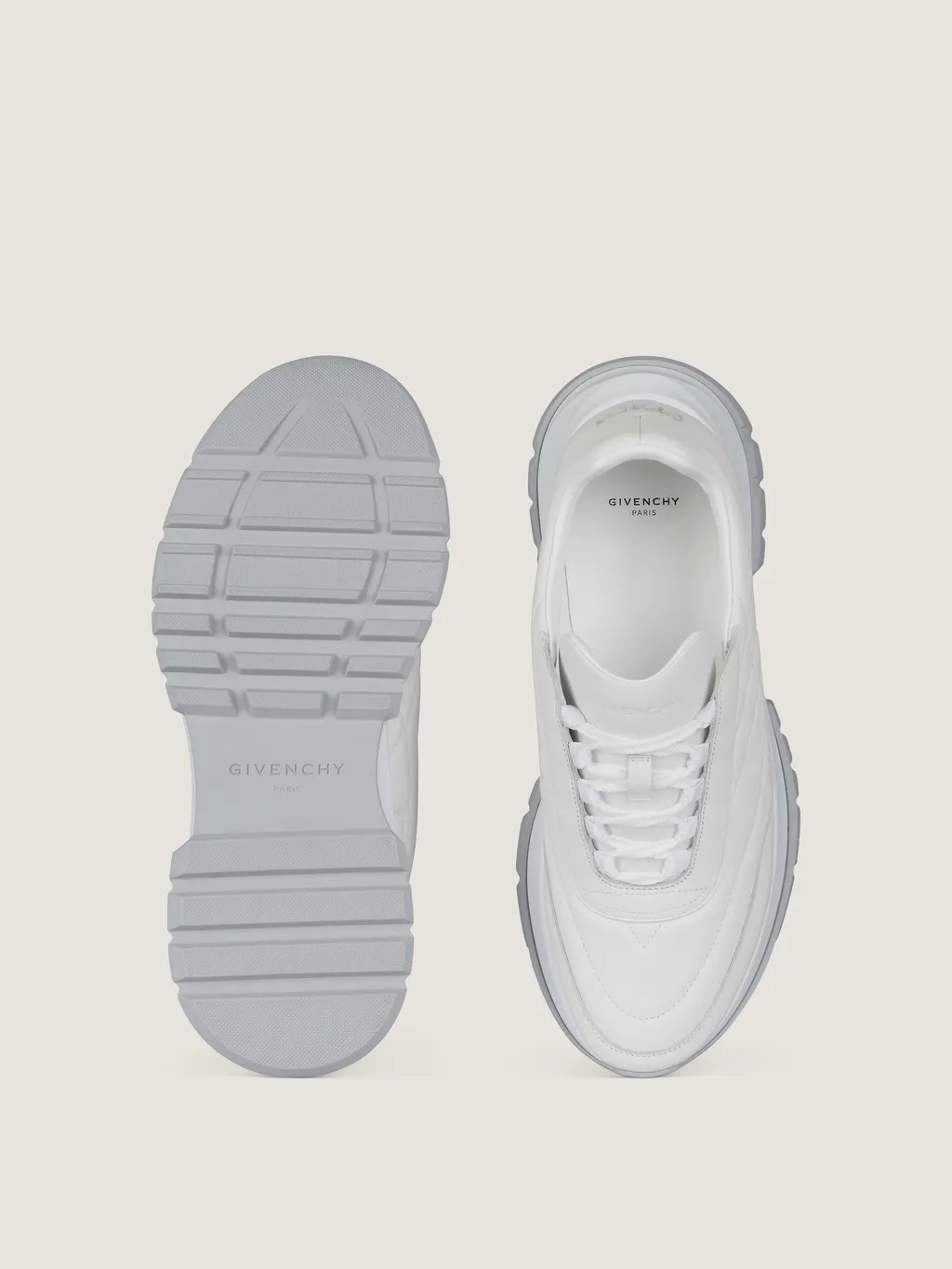 Trainers Sneakers In Shiny Padded Leather