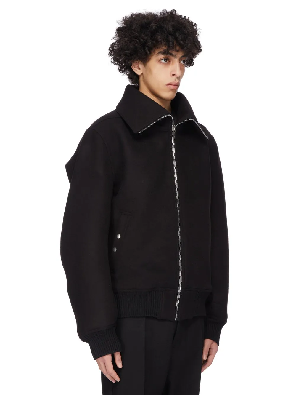 Rick Owens Concordians Runway Blixa Dracucollar In Black Melton