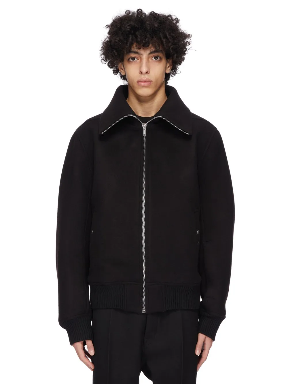 Rick Owens Concordians Runway Blixa Dracucollar In Black Melton