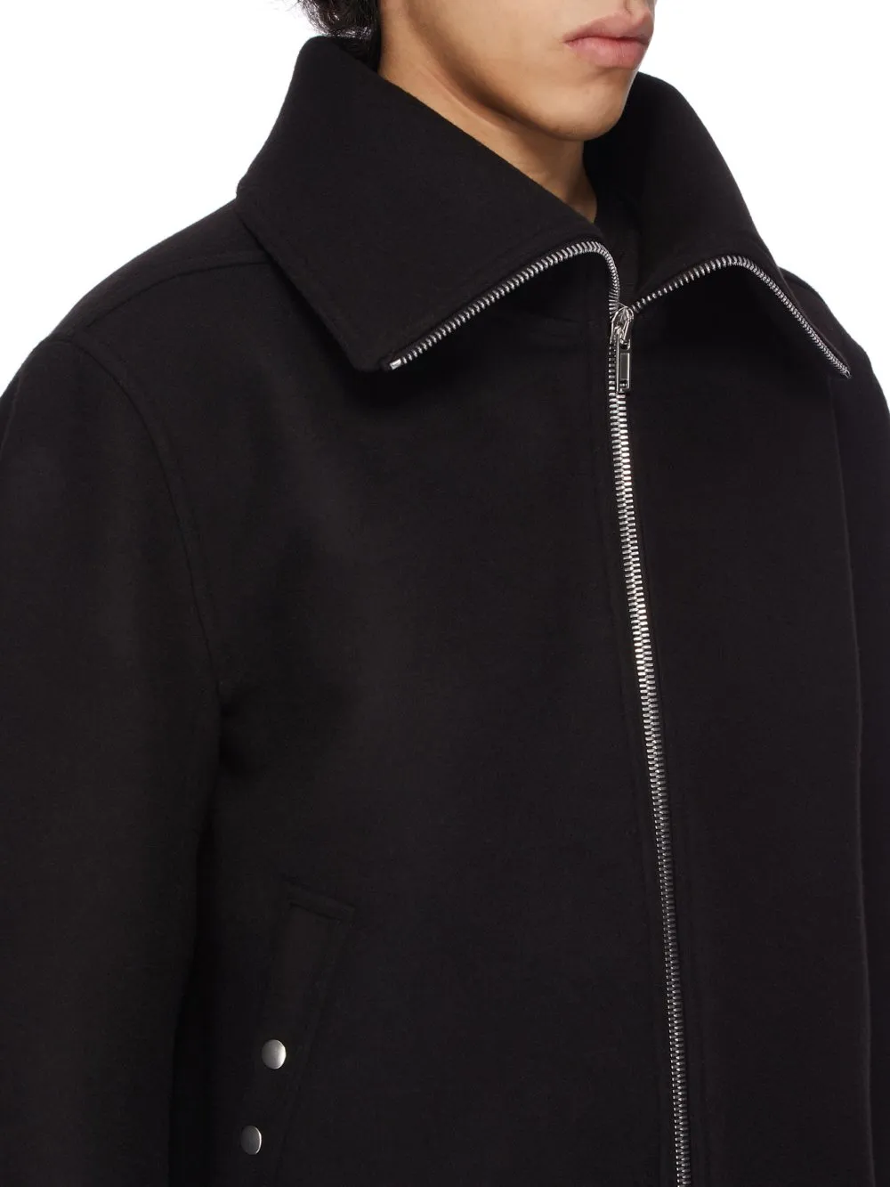 Rick Owens Concordians Runway Blixa Dracucollar In Black Melton