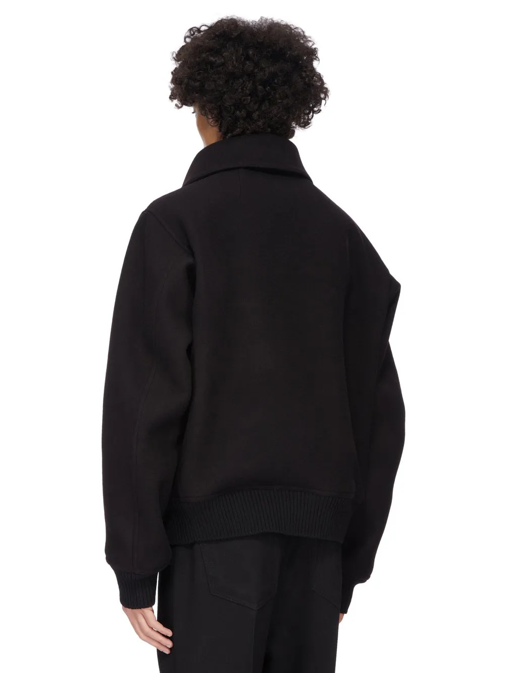 Rick Owens Concordians Runway Blixa Dracucollar In Black Melton