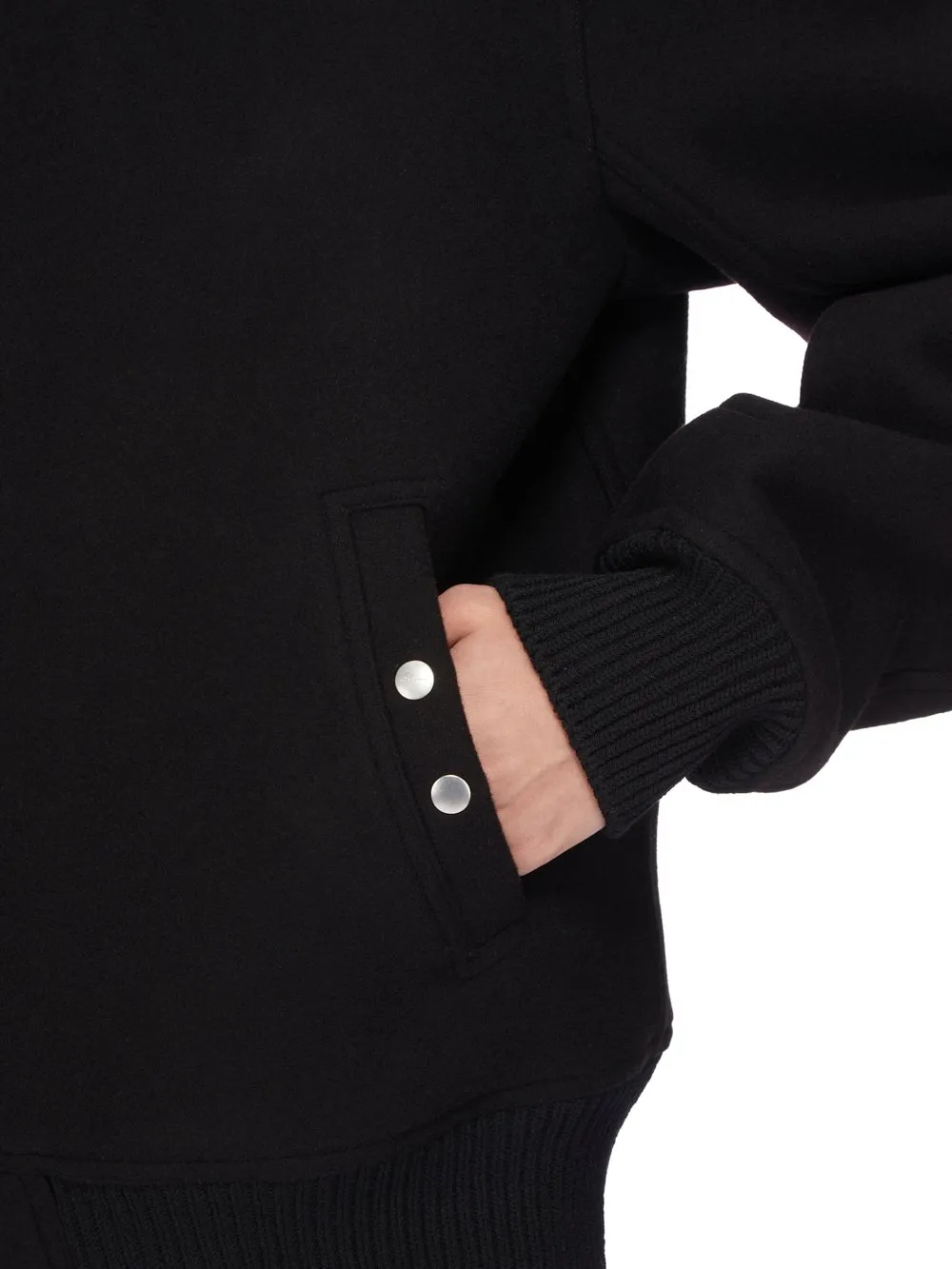 Rick Owens Concordians Runway Blixa Dracucollar In Black Melton