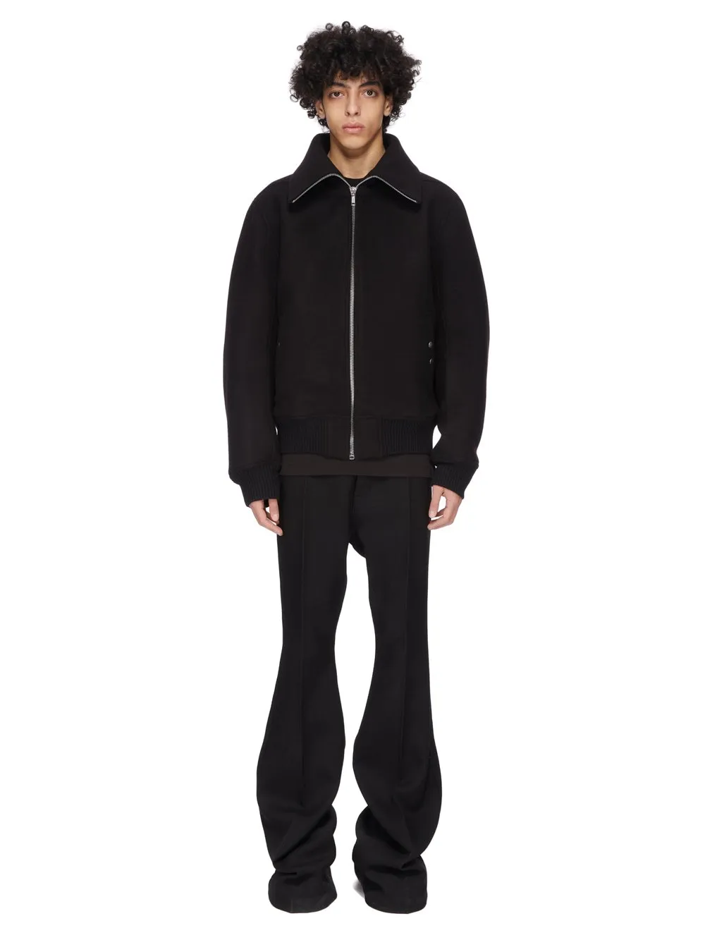 Rick Owens Concordians Runway Blixa Dracucollar In Black Melton