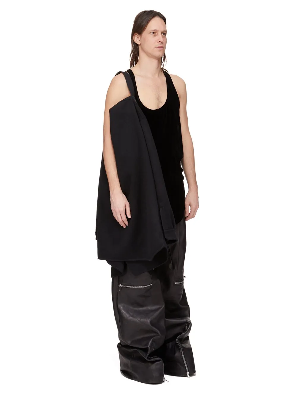 Rick Owens Concordians Runway Concordians Shirt In Black Vicuna