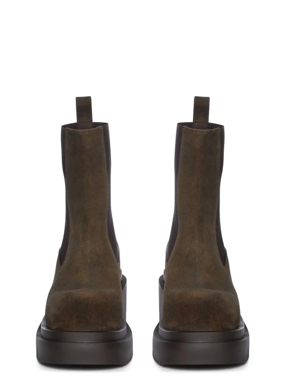 Rick Owens Concordians Runway Beatle Bogun In Indigo Suede