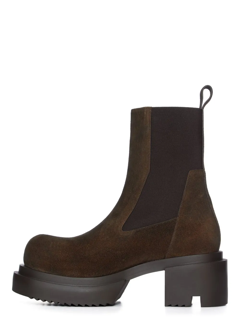 Rick Owens Concordians Runway Beatle Bogun In Indigo Suede