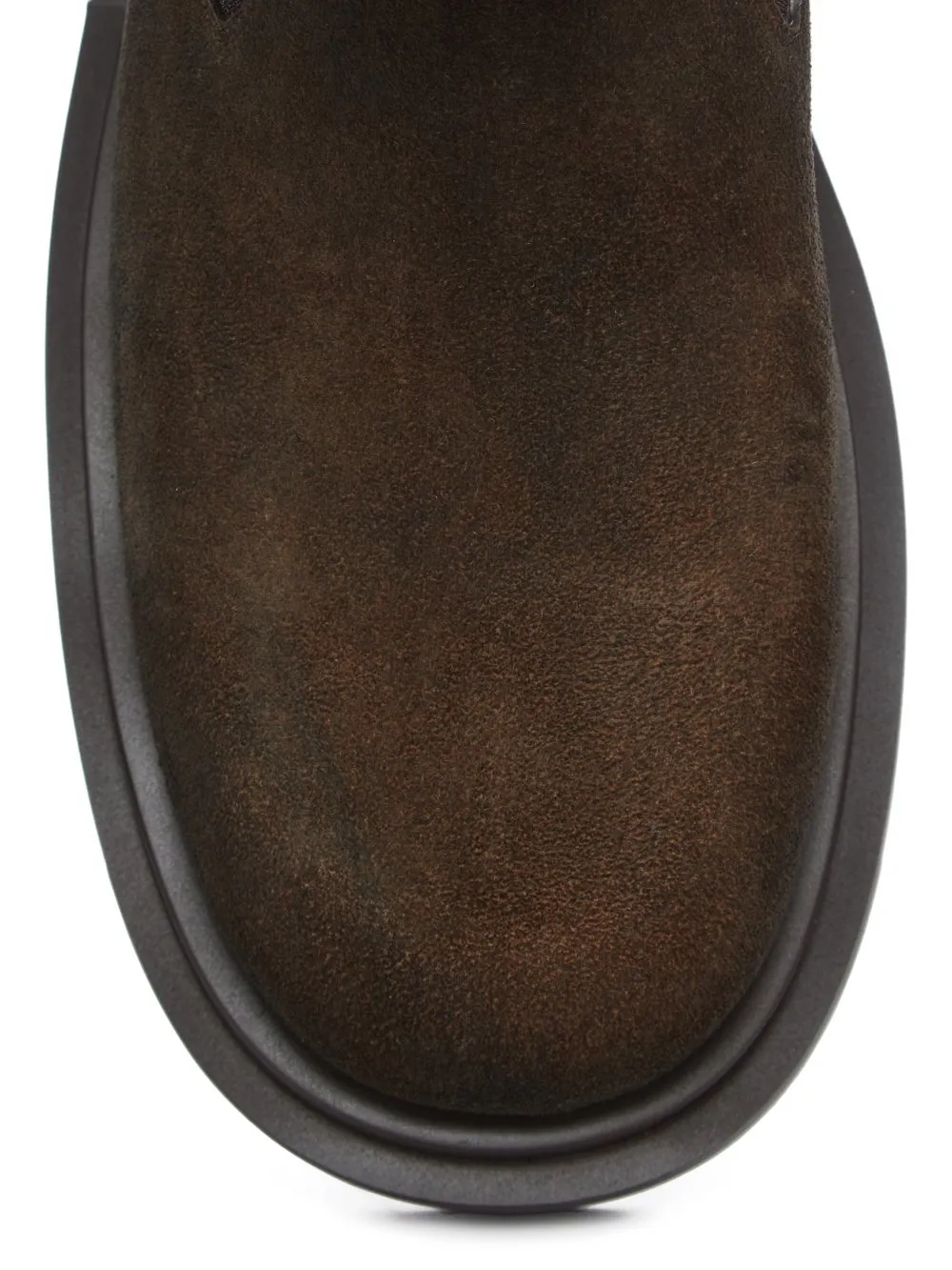 Rick Owens Concordians Runway Beatle Bogun In Indigo Suede
