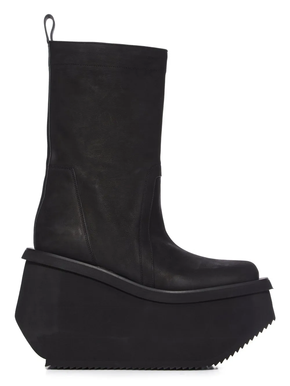 Rick Owens Concordians Runway Factory Boots In Black Nubuck