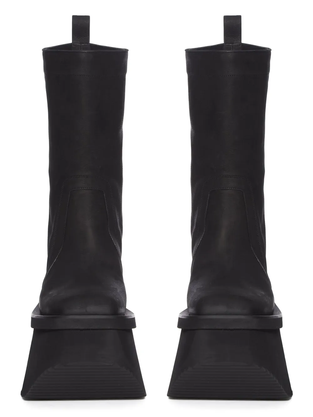 Rick Owens Concordians Runway Factory Boots In Black Nubuck