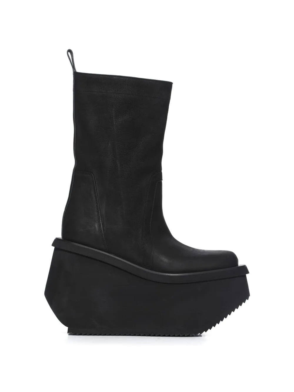 Rick Owens Concordians Runway Factory Boots In Black Nubuck