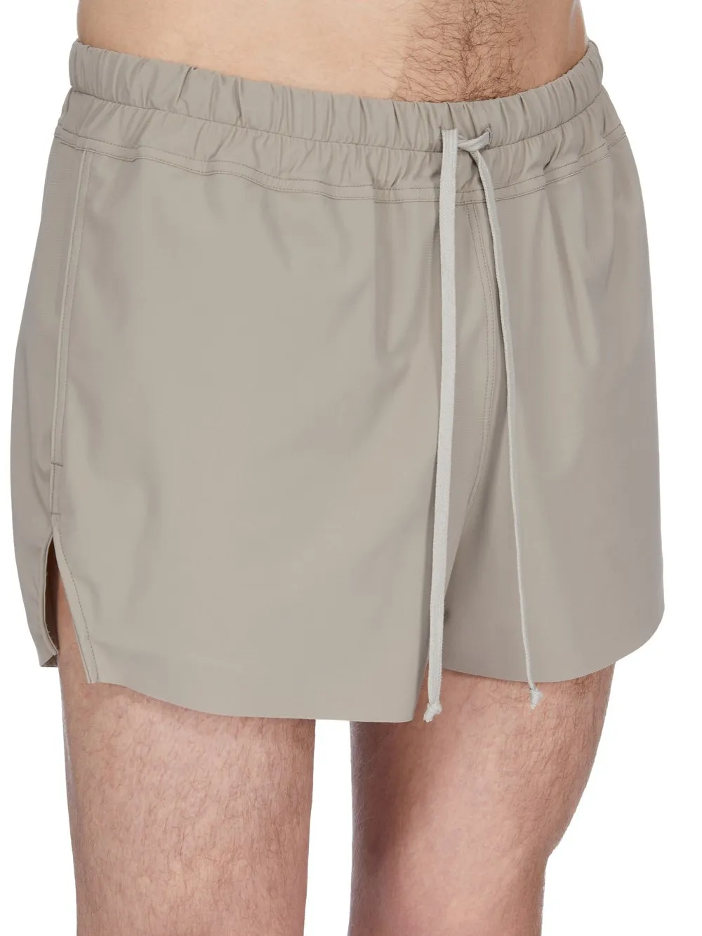 Rick Owens Temple Boxer Swimmer In Taupe Swim Jersey