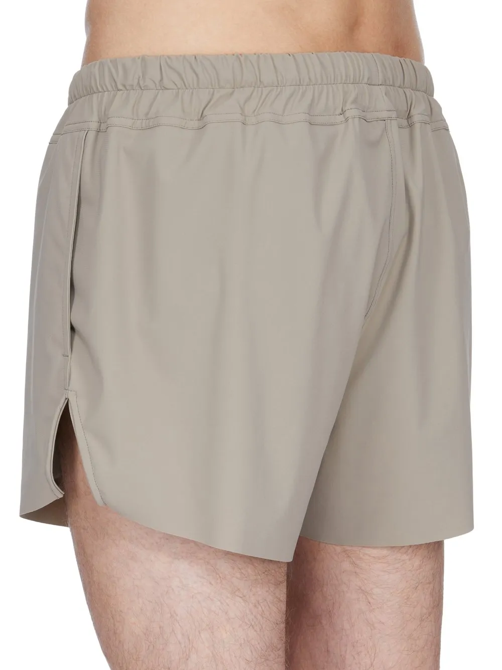 Rick Owens Temple Boxer Swimmer In Taupe Swim Jersey