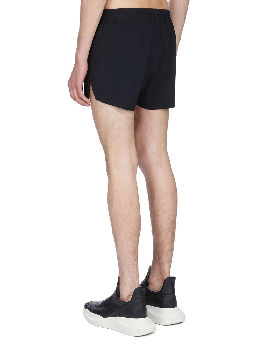 Rick Owens Temple Boxer Swimmer In Black Swim Jersey