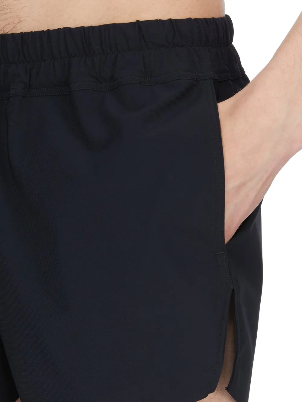 Rick Owens Temple Boxer Swimmer In Black Swim Jersey