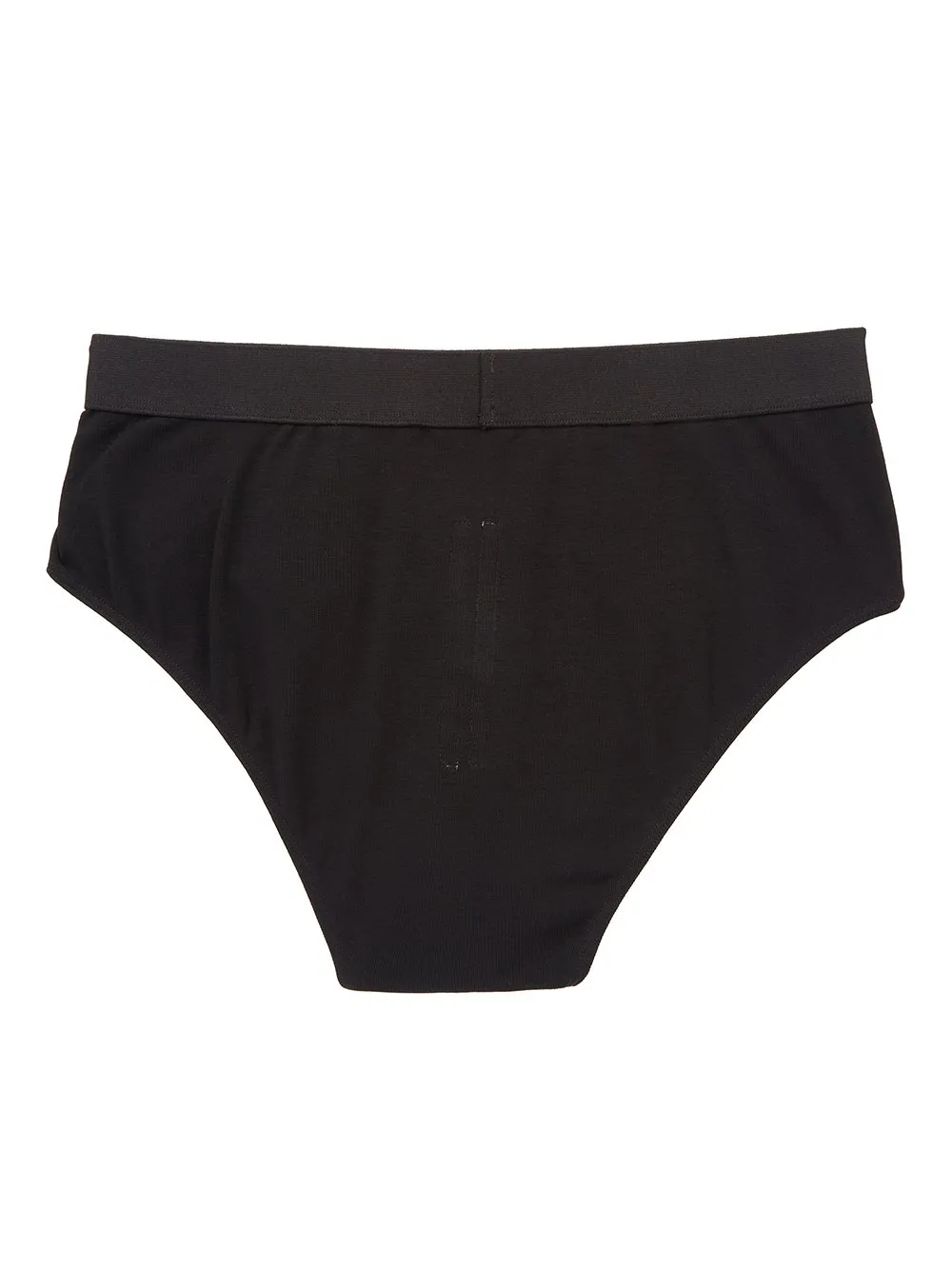 Rick Owens Temple Penta Brief In Black/Pearl Cotton Stretch Rib Jersey