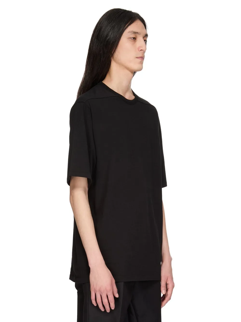 Rick Owens Temple Brad T In Black Classic Cotton Jersey