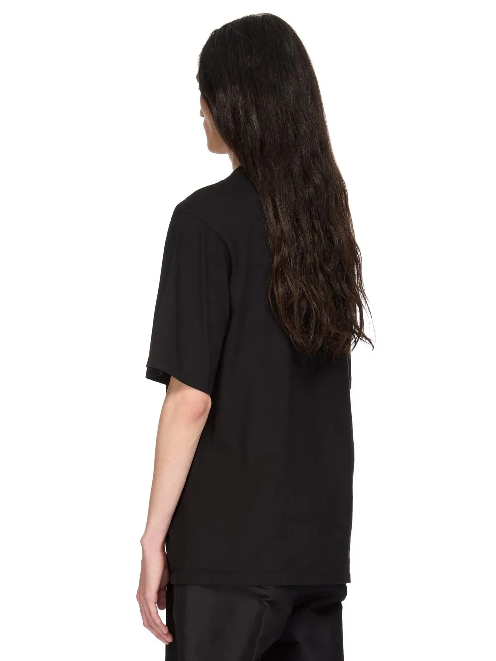 Rick Owens Temple Brad T In Black Classic Cotton Jersey