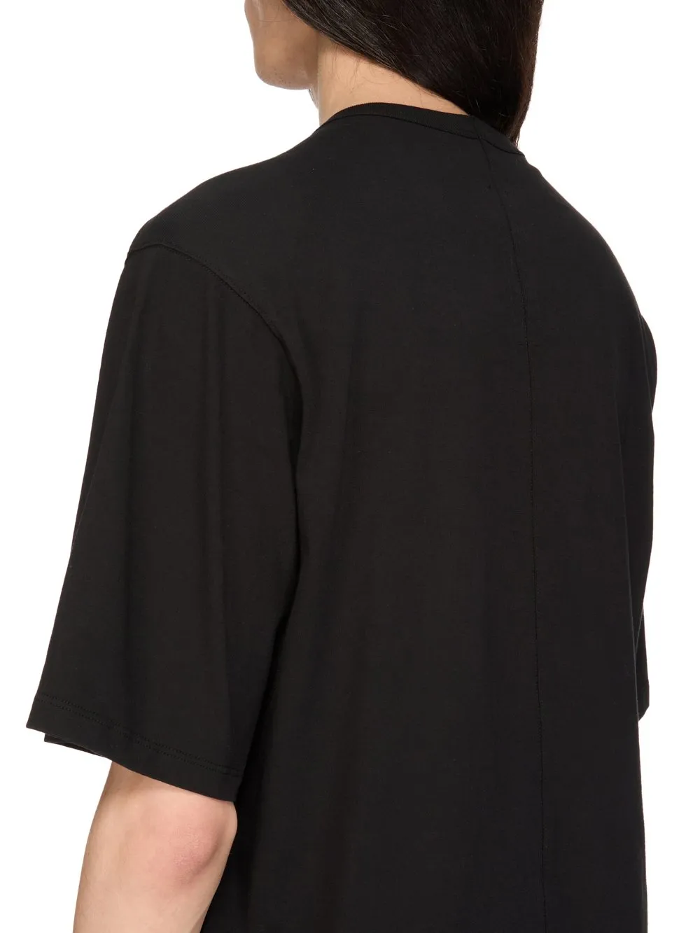 Rick Owens Temple Brad T In Black Classic Cotton Jersey
