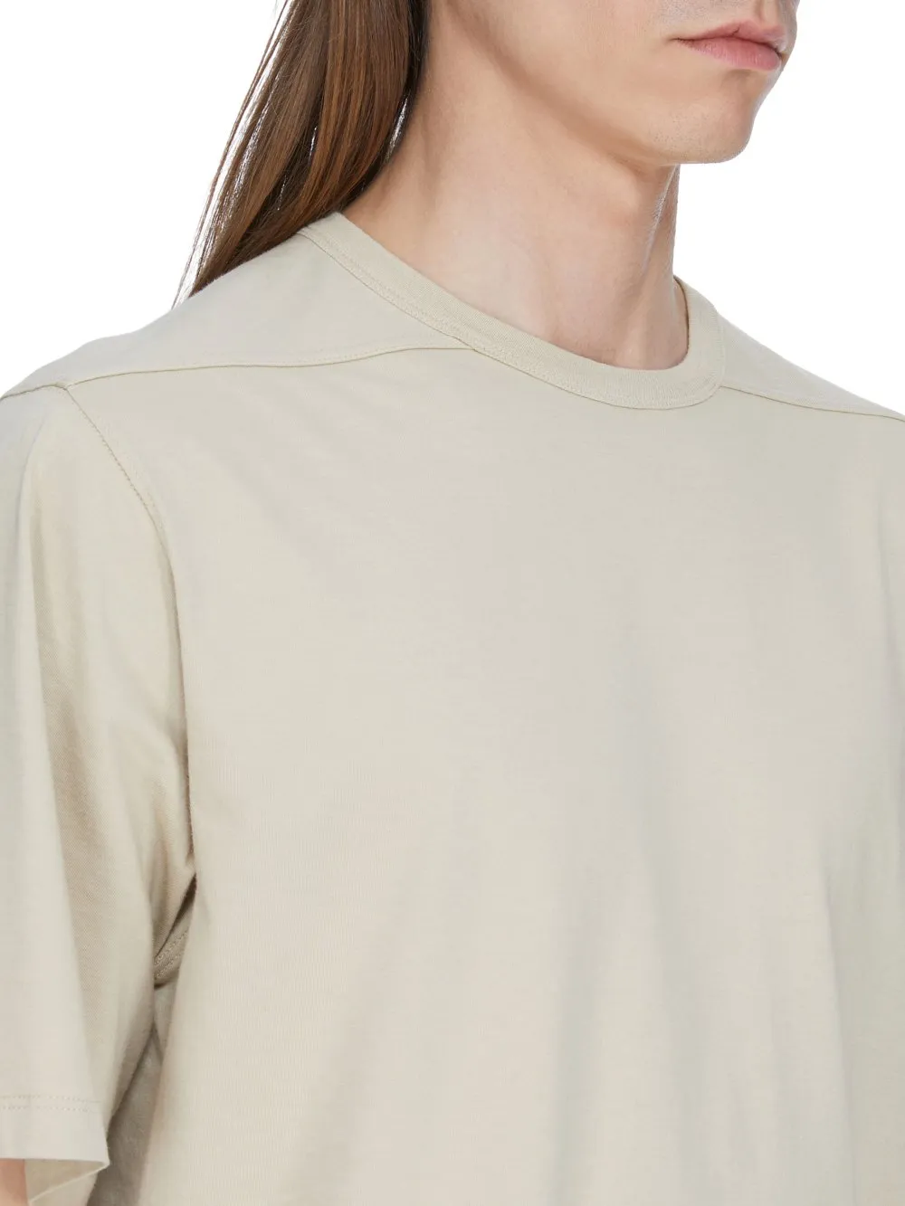 Rick Owens Temple Brad T In Sand Classic Cotton Jersey