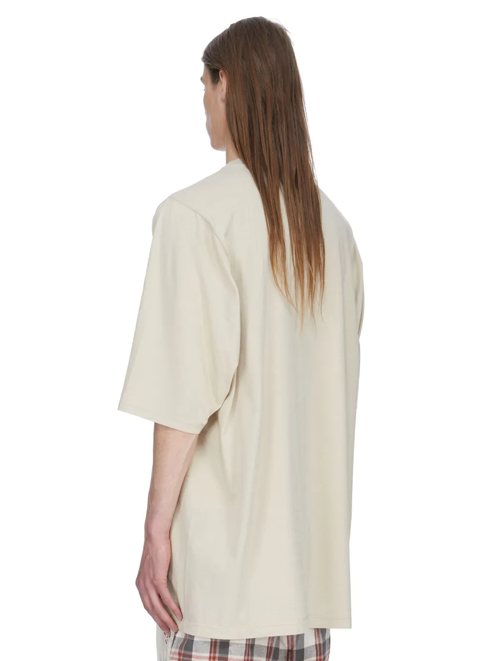 Rick Owens Temple Jumbo Ss T In Sand Classic Cotton Jersey