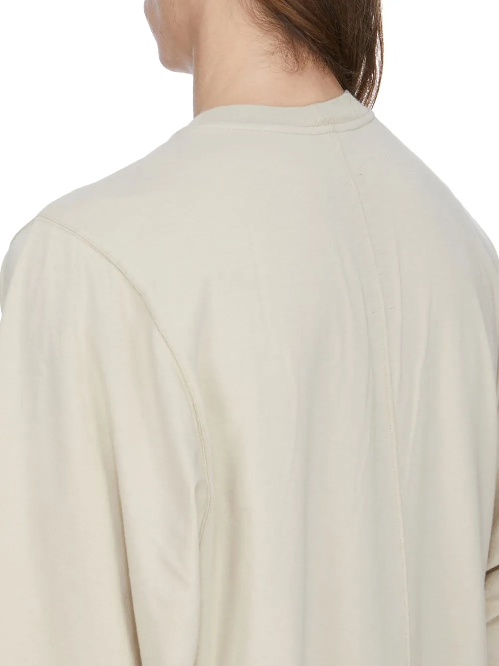 Rick Owens Temple Jumbo Ss T In Sand Classic Cotton Jersey