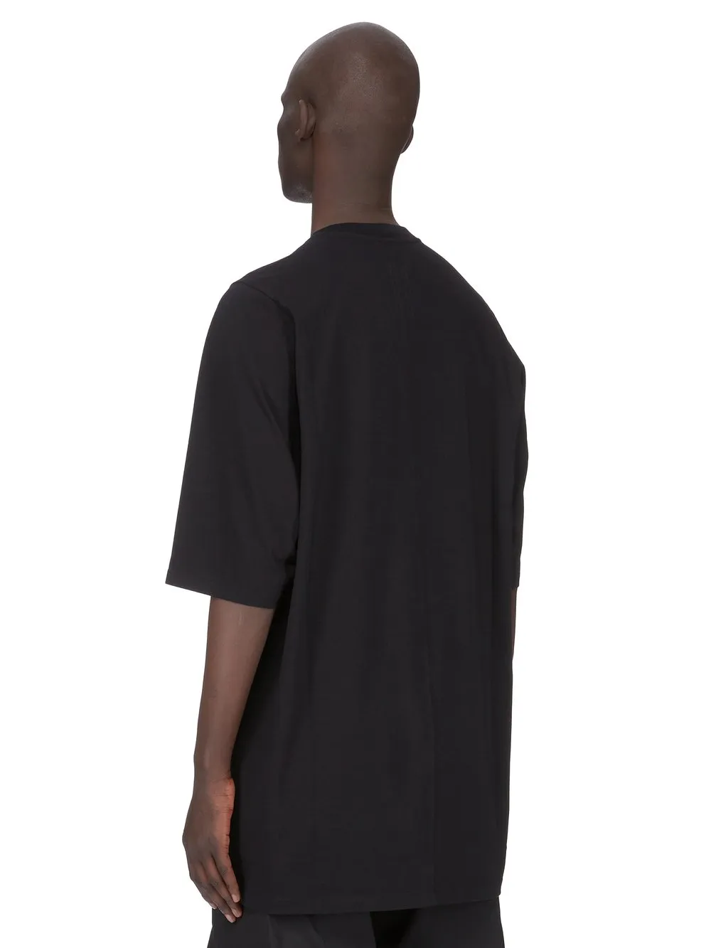 Rick Owens Temple Jumbo Ss T In Black Classic Cotton Jersey