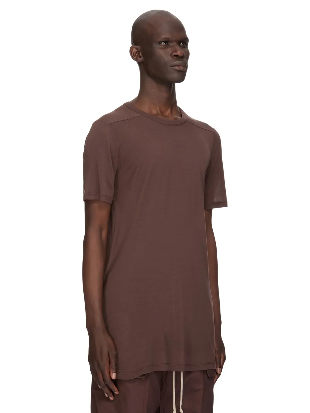 Rick Owens Temple Level T In Macassar Viscose Silk Jersey