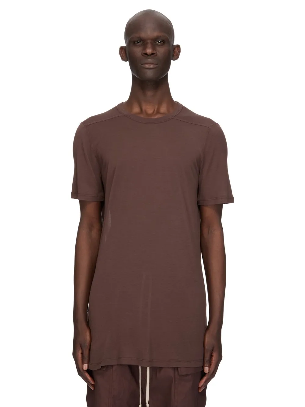 Rick Owens Temple Level T In Macassar Viscose Silk Jersey