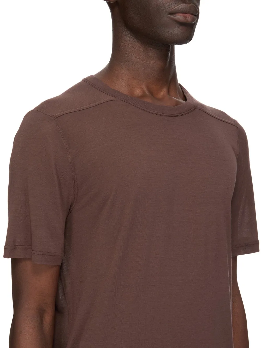 Rick Owens Temple Level T In Macassar Viscose Silk Jersey