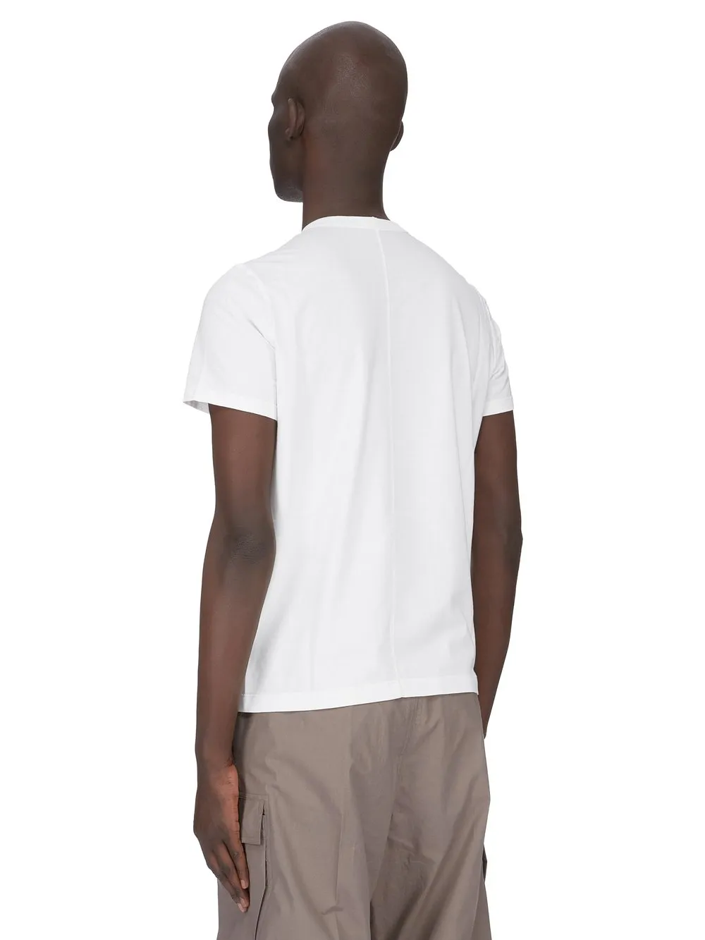 Rick Owens Temple Short Level T In Milk Classic Cotton Jersey