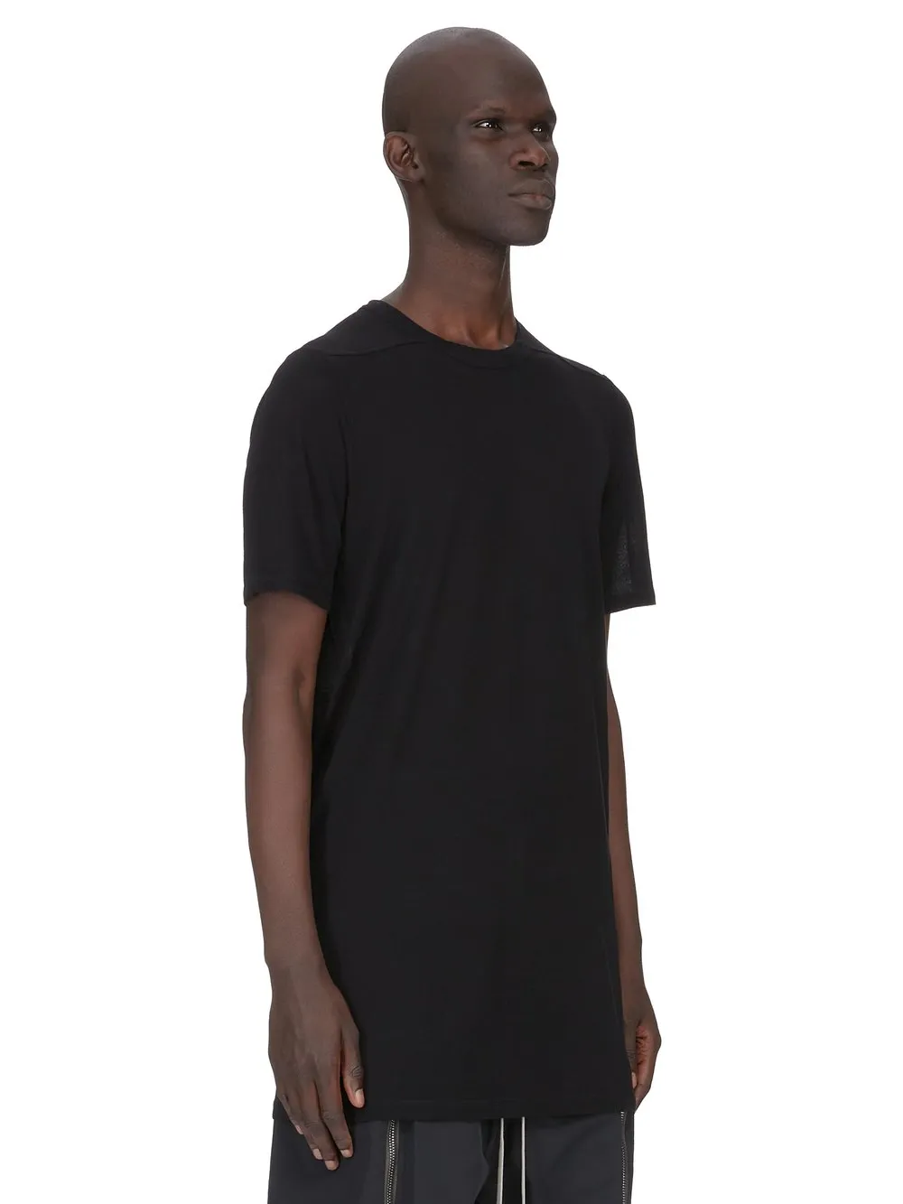 Rick Owens Temple Level T In Black Viscose Silk Jersey
