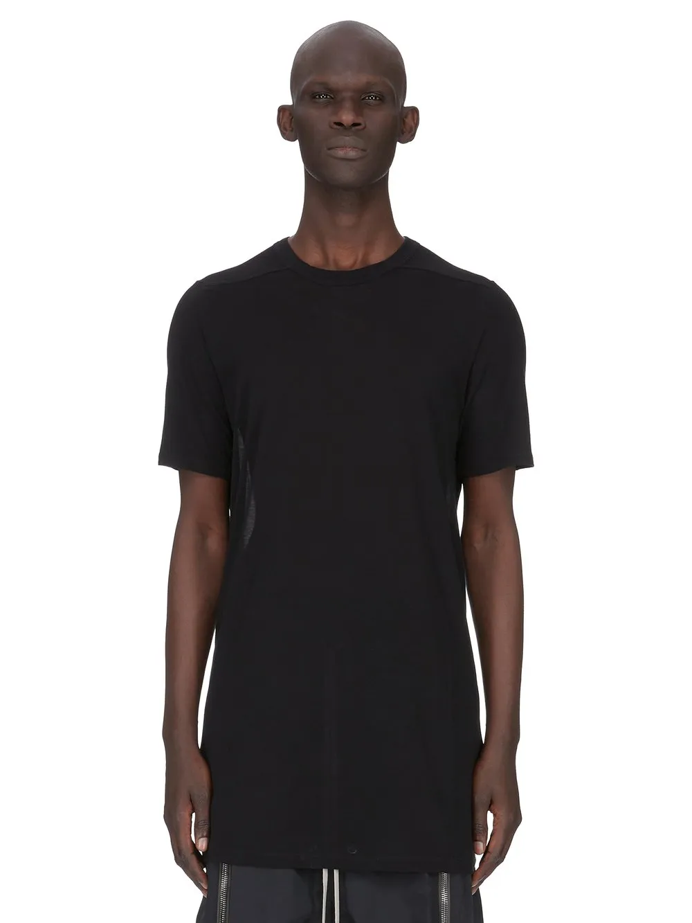 Rick Owens Temple Level T In Black Viscose Silk Jersey