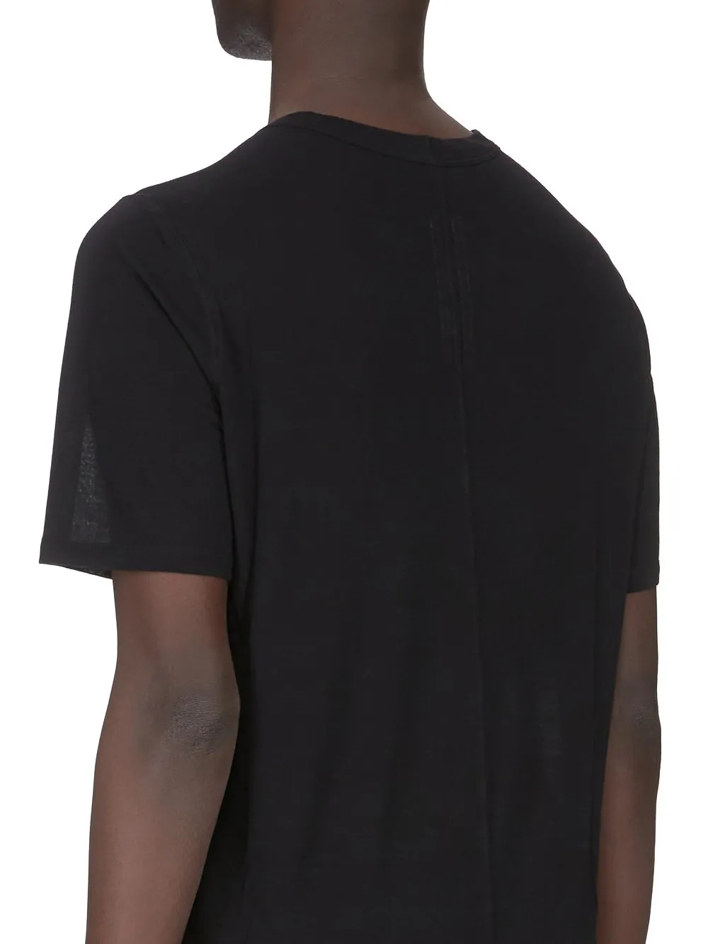 Rick Owens Temple Level T In Black Viscose Silk Jersey