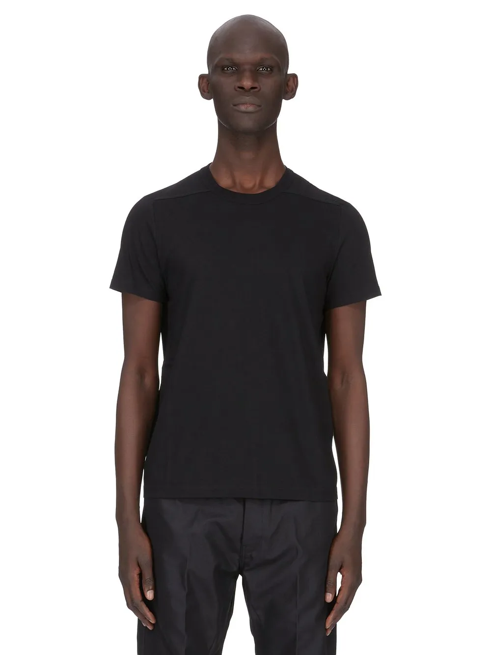 Rick Owens Temple Short Level T In Black Classic Cotton Jersey