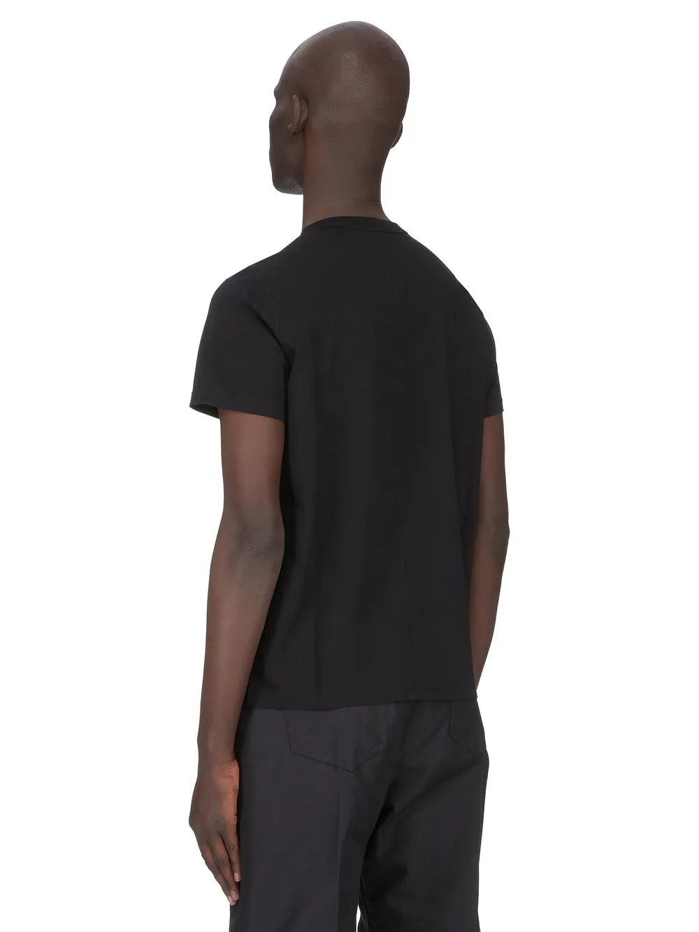 Rick Owens Temple Short Level T In Black Classic Cotton Jersey