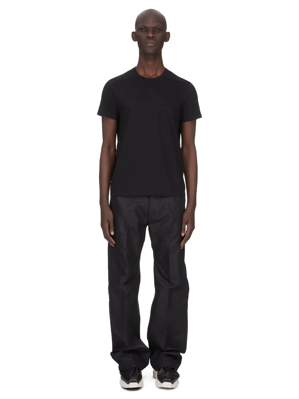 Rick Owens Temple Short Level T In Black Classic Cotton Jersey