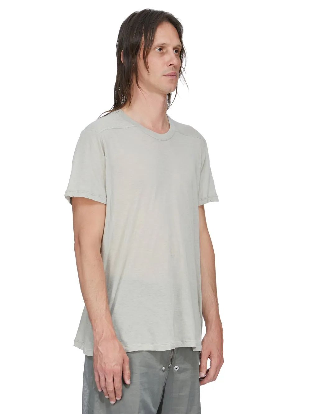 Rick Owens Temple Short Level In Pearl Unstable Cotton