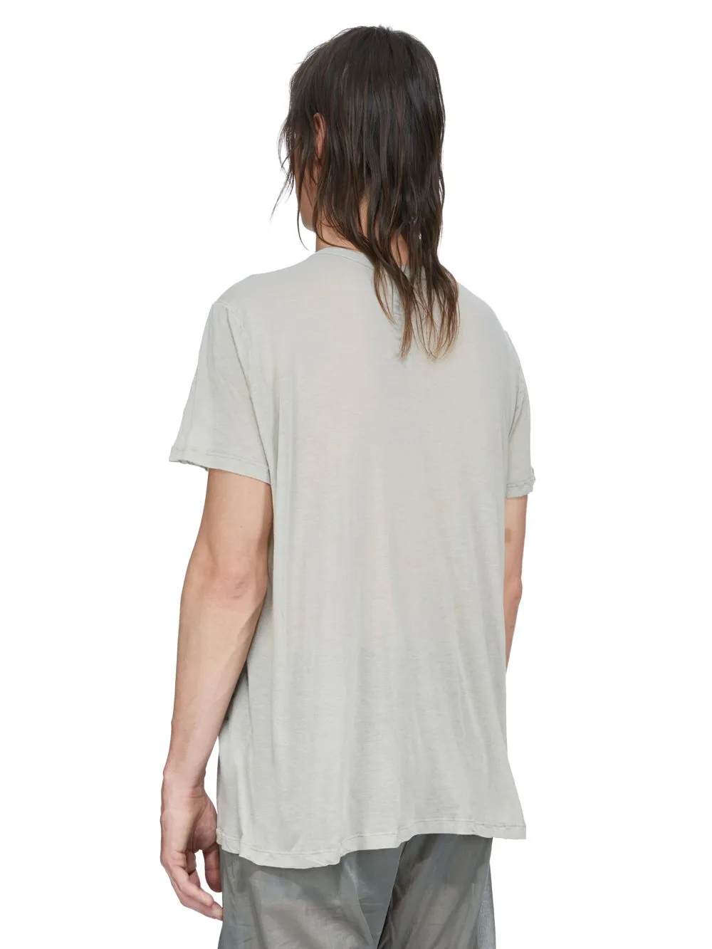 Rick Owens Temple Short Level In Pearl Unstable Cotton