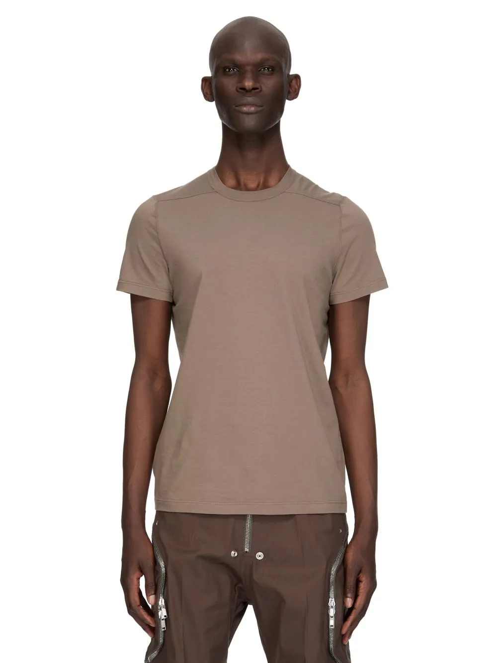 Rick Owens Temple Short Level T In Dust Classic Cotton Jersey