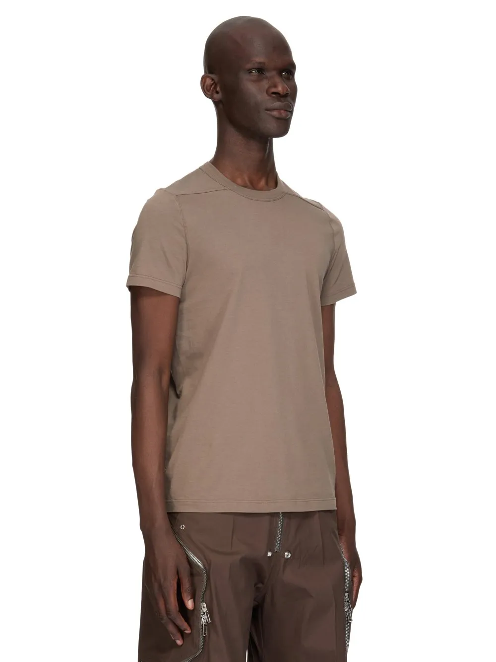Rick Owens Temple Short Level T In Dust Classic Cotton Jersey