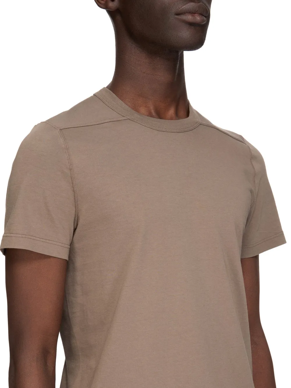 Rick Owens Temple Short Level T In Dust Classic Cotton Jersey