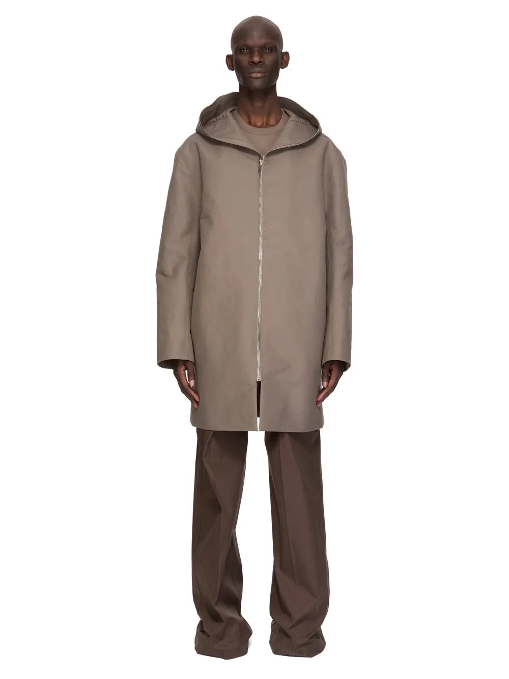 Rick Owens Temple Short Level T In Dust Classic Cotton Jersey